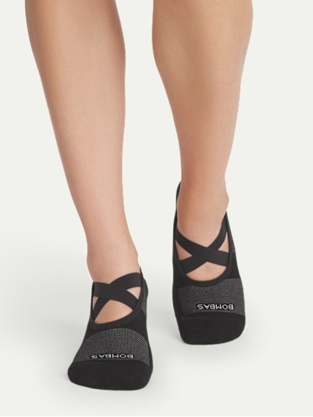 Bombas Black Pilates Grip Socks
